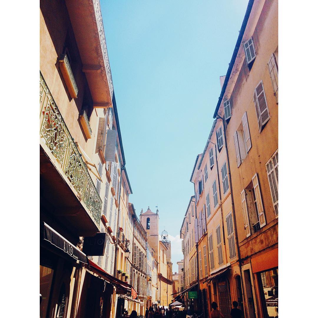les rues d'Aix en Provence